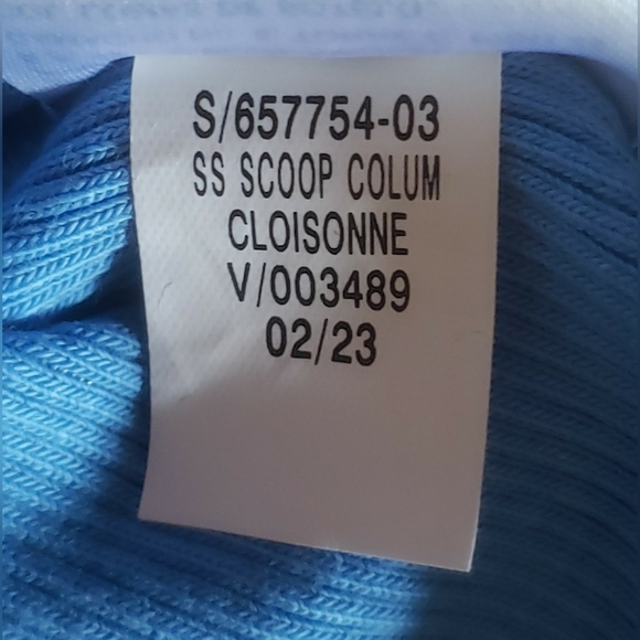 Old Navy Cloisonne Blue Fitted Rib-Knit Scoop-Neck Midi Dress - Picture 11 of 11